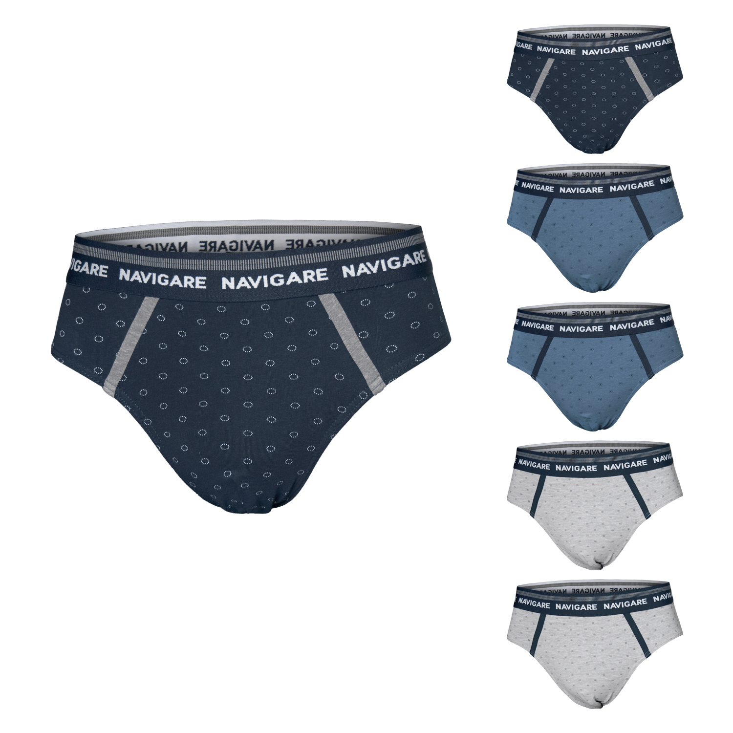 Set 6 Paia Slip Boxer NAVIGARE Colori Assortiti